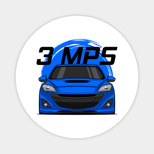 Front Blue 3 MPS Mazdaspeed3 JDM Magnet